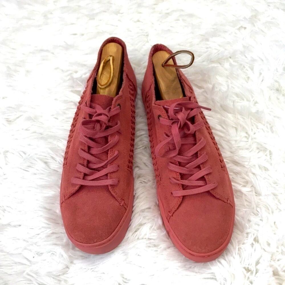 Toms Pink Leather Sneakers